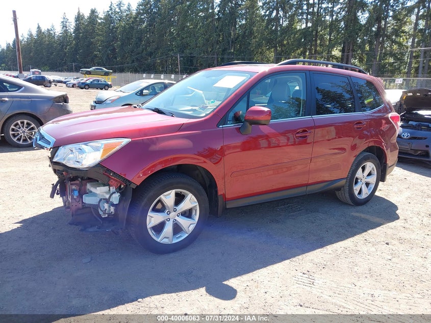 2016 SUBARU FORESTER 2.5I LIMITED - JF2SJAHC0GH435608