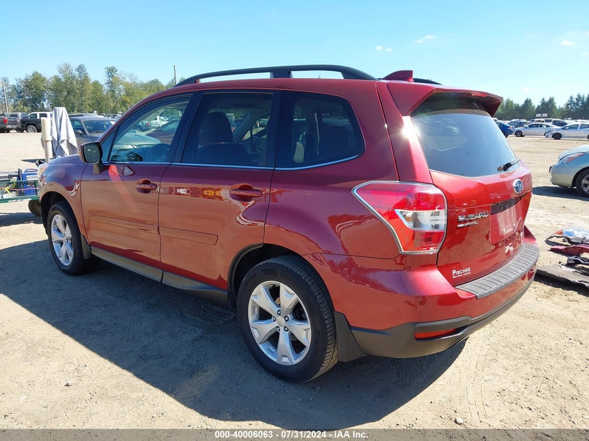 2016 SUBARU FORESTER 2.5I LIMITED - JF2SJAHC0GH435608