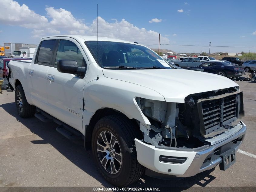 2021 Nissan Titan Sv 4X2 VIN: 1N6AA1EFXMN518711 Lot: 40006143