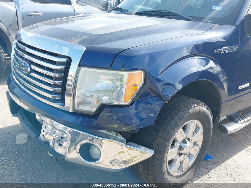 2012 Ford F150 Supercrew VIN: 1FTFW1ET6CFC92305 Lot: 40006152