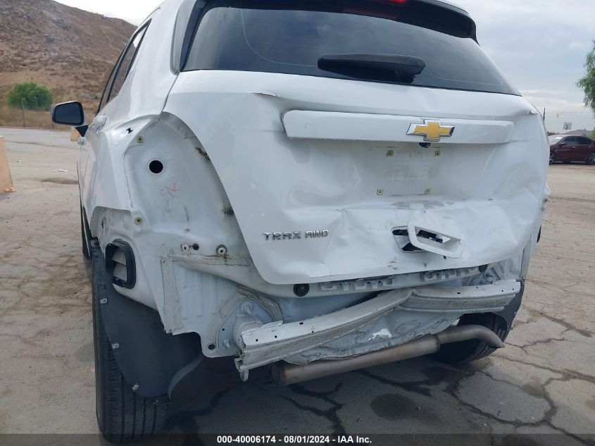 2017 Chevrolet Trax Ls VIN: 3GNCJNSB0HL239866 Lot: 40006174