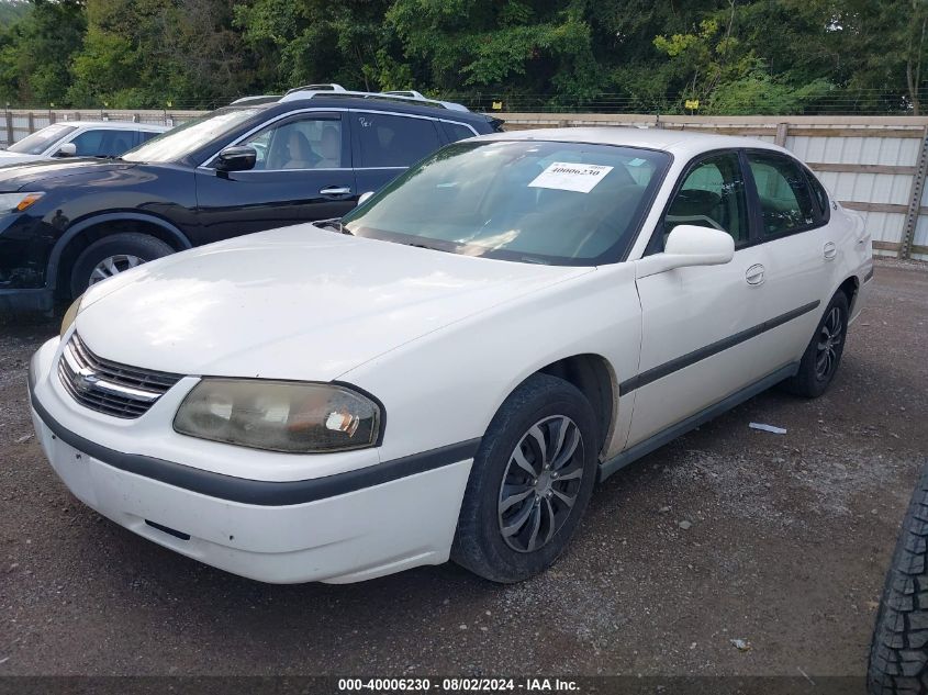 2G1WF52E659334702 | 2005 CHEVROLET IMPALA