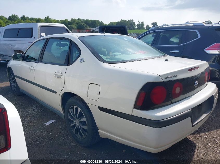 2G1WF52E659334702 | 2005 CHEVROLET IMPALA