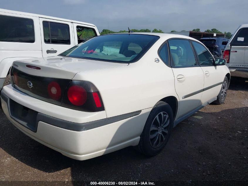 2G1WF52E659334702 | 2005 CHEVROLET IMPALA