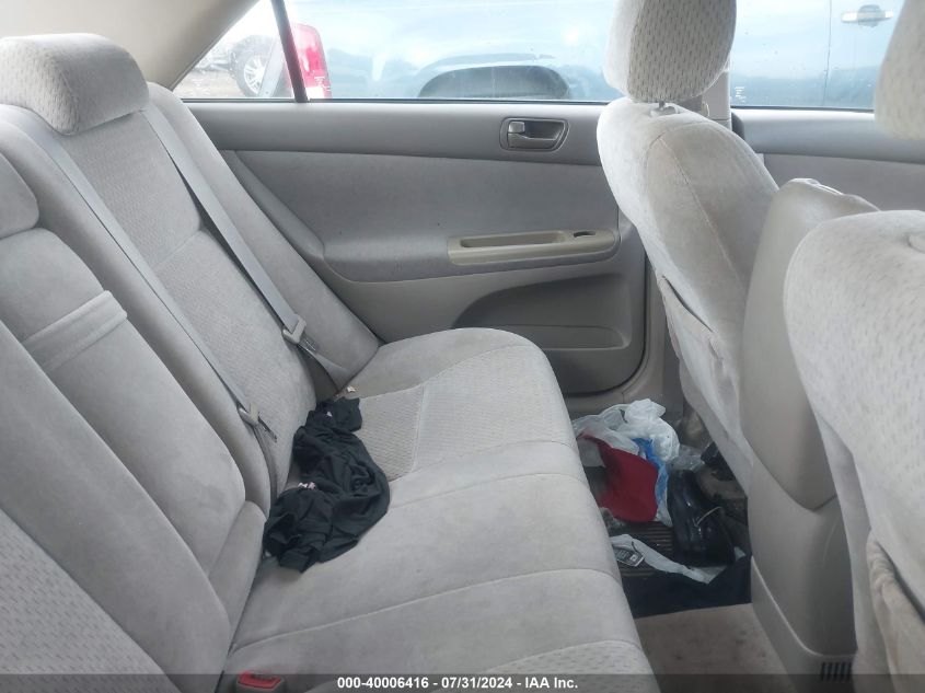 2004 Toyota Camry Le V6 VIN: 4T1BF32K84U078219 Lot: 40006416