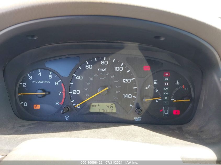 2000 Honda Accord 3.0 Ex VIN: 1HGCG1653YA099518 Lot: 40006422