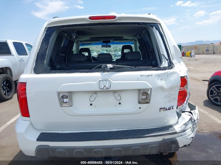 2005 Honda Pilot Ex-L VIN: 2HKYF18545H524432 Lot: 40006455