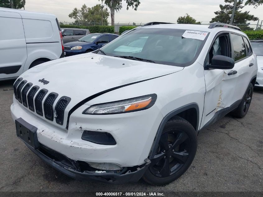 2017 Jeep Cherokee Altitude Fwd VIN: 1C4PJLAS6HW592381 Lot: 40006517