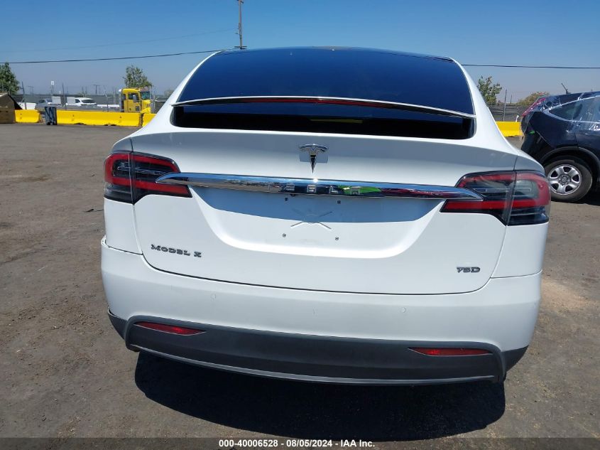 2018 Tesla Model X 100D/75D/P100D VIN: 5YJXCBE22JF101300 Lot: 40006528