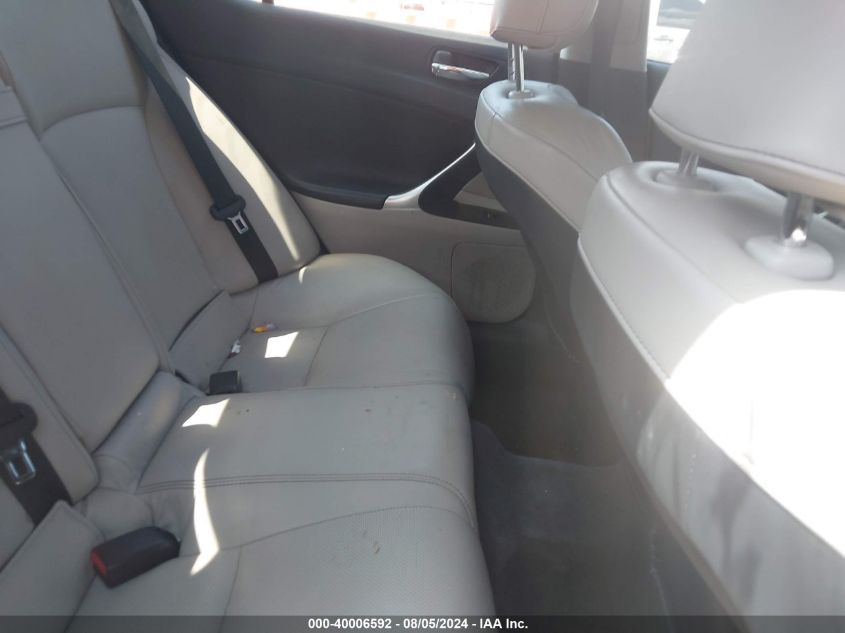 2011 Lexus Is 350 VIN: JTHBE5C25B5027137 Lot: 40006592