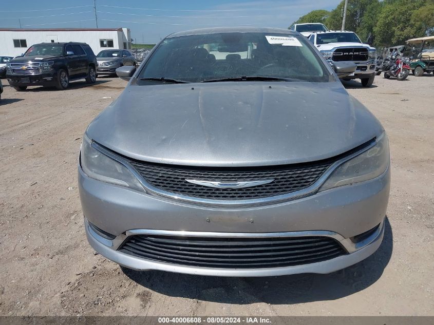 2015 Chrysler 200 Limited VIN: 1C3CCCAB2FN596024 Lot: 40006608