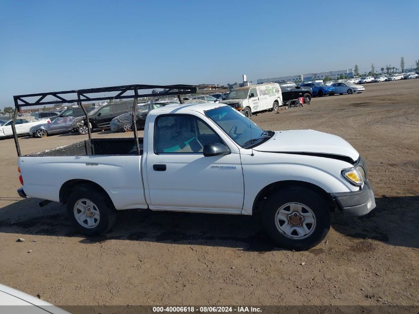 2001 Toyota Tacoma VIN: 5TENL42N21Z801608 Lot: 40006618