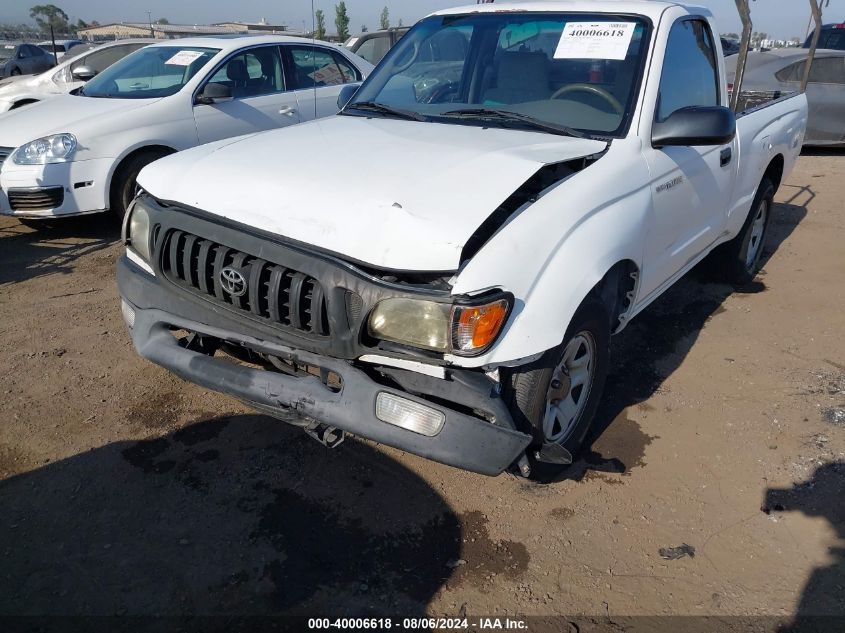 2001 Toyota Tacoma VIN: 5TENL42N21Z801608 Lot: 40006618
