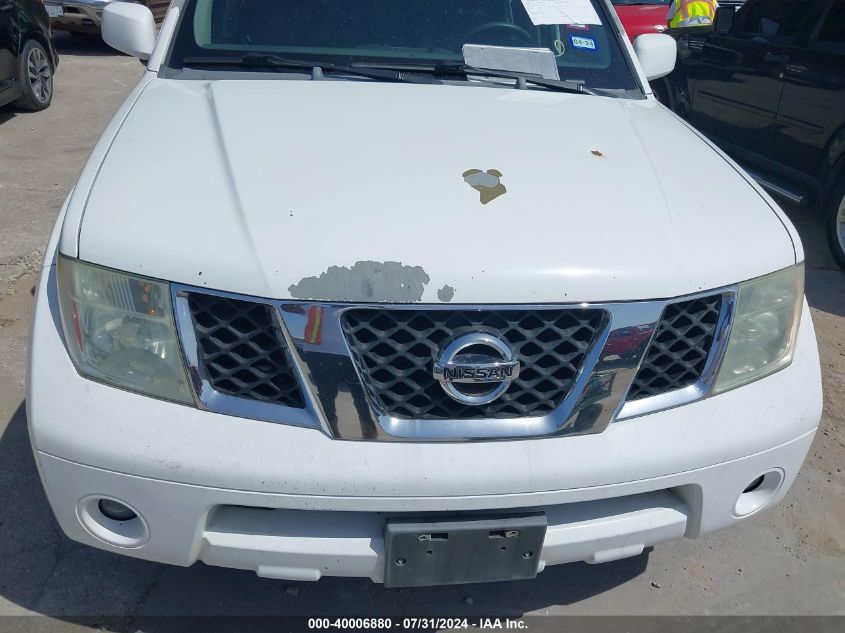 2006 Nissan Pathfinder Se VIN: 5N1AR18U66C653197 Lot: 40006880