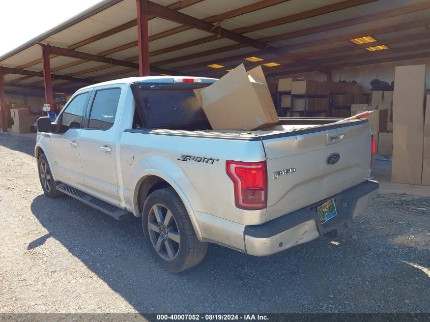 2016 Ford F-150 Lariat VIN: 1FTEW1CGXGKE38798 Lot: 40710102