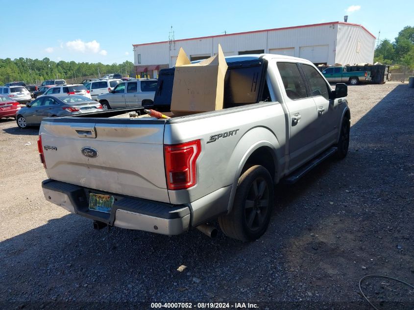 2016 Ford F-150 Lariat VIN: 1FTEW1CGXGKE38798 Lot: 40710102