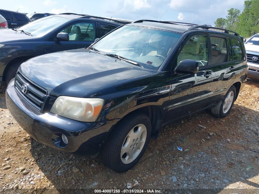 2004 Toyota Highlander Limited V6 VIN: JTEDP21A240028335 Lot: 40007250