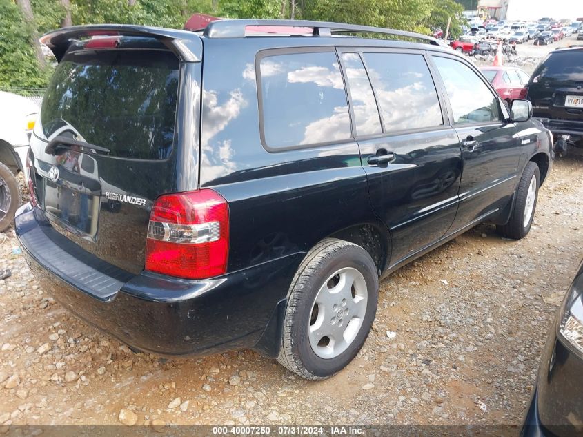 2004 Toyota Highlander Limited V6 VIN: JTEDP21A240028335 Lot: 40007250