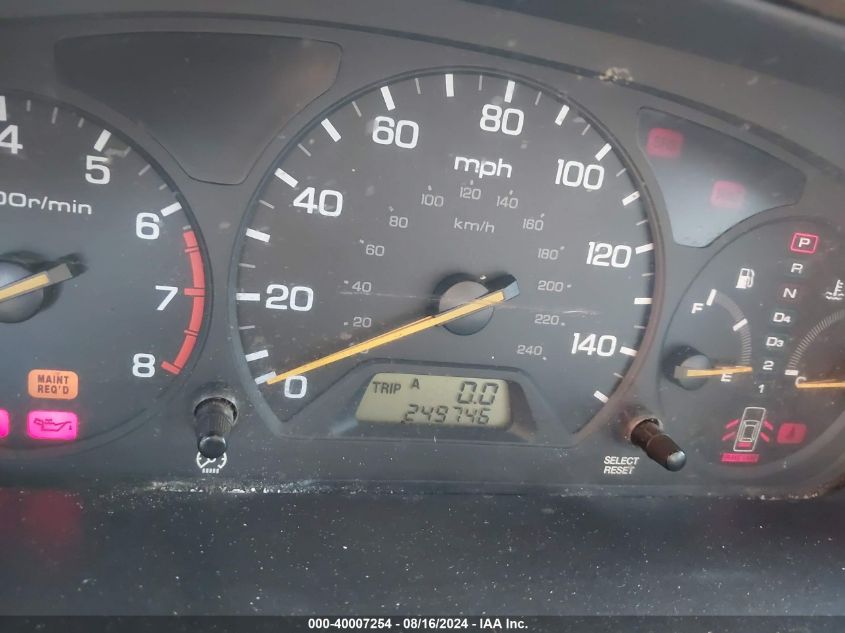 2000 Honda Accord 3.0 Ex VIN: 1HGCG1658YA084268 Lot: 40007254