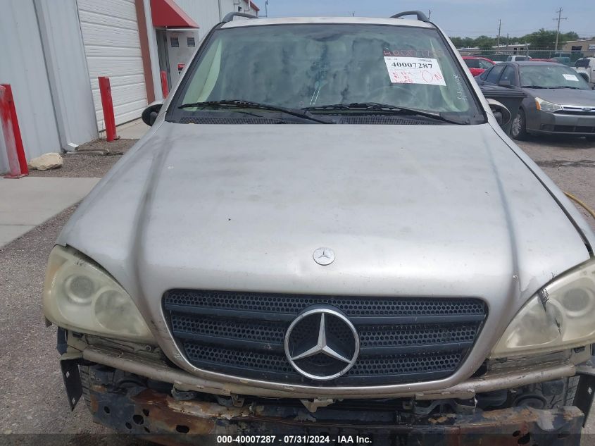 2002 Mercedes-Benz Ml 320 VIN: 4JGAB54E22A341040 Lot: 40007287