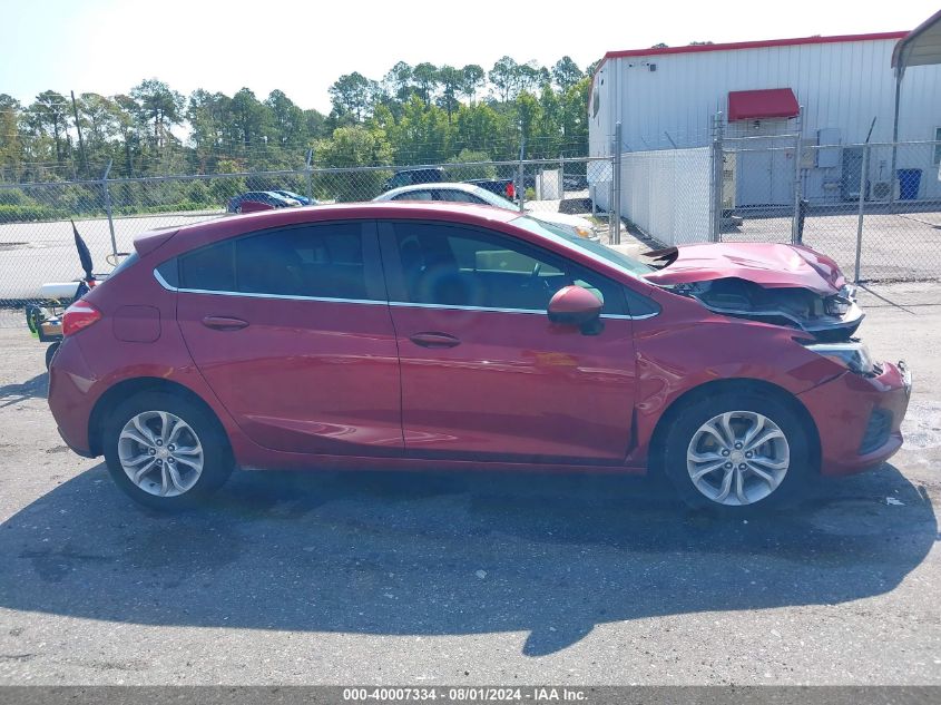 2019 Chevrolet Cruze Lt VIN: 3G1BE6SM3KS602733 Lot: 40007334