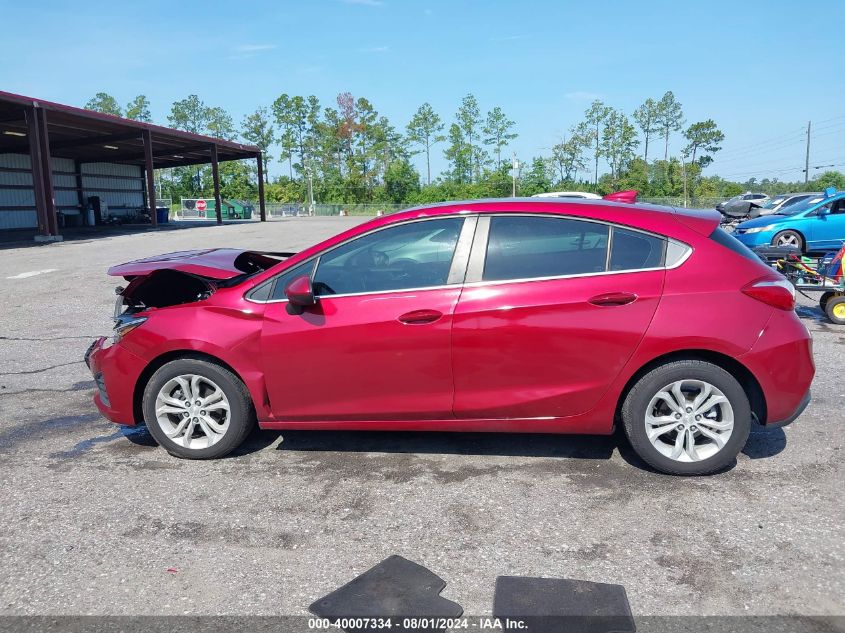 2019 Chevrolet Cruze Lt VIN: 3G1BE6SM3KS602733 Lot: 40007334