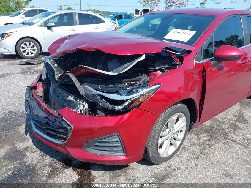 2019 Chevrolet Cruze Lt VIN: 3G1BE6SM3KS602733 Lot: 40007334