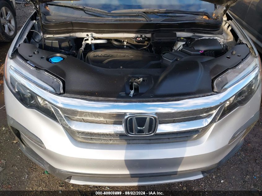 2019 Honda Pilot Ex-L VIN: 5FNYF5H52KB040101 Lot: 40007499