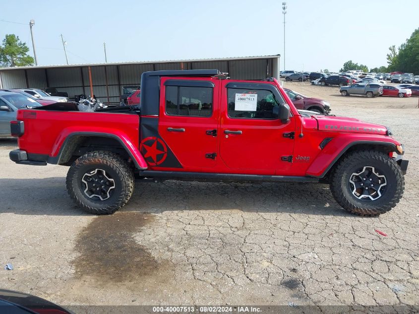 2020 Jeep Gladiator Rubicon 4X4 VIN: 1C6JJTBGXLL167165 Lot: 40007513