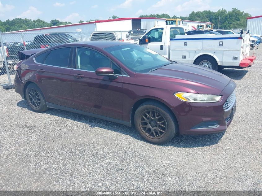 2013 Ford Fusion S VIN: 3FA6P0G76DR135407 Lot: 40007550