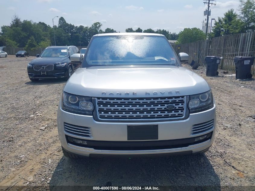 2017 Land Rover Range Rover 3.0L V6 Turbocharged Diesel Hse Td6 VIN: SALGS2FK3HA347835 Lot: 40007590