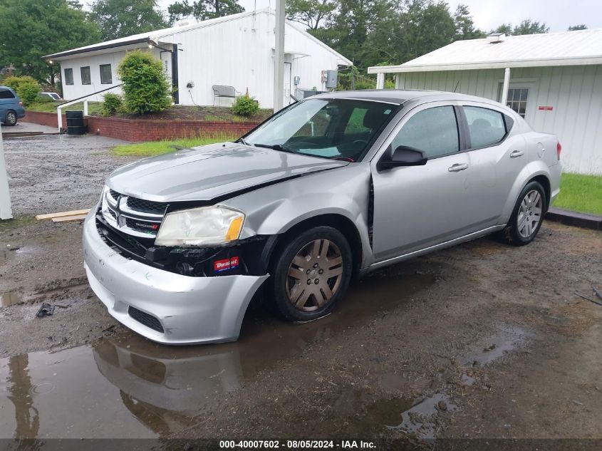 2012 Dodge Avenger Se VIN: 1C3CDZAB4CN138111 Lot: 40007602