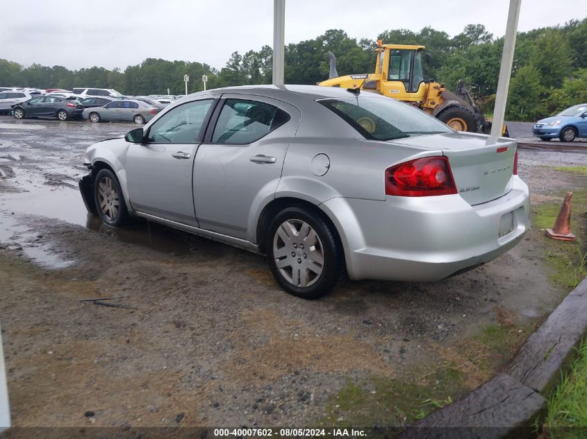 2012 Dodge Avenger Se VIN: 1C3CDZAB4CN138111 Lot: 40007602