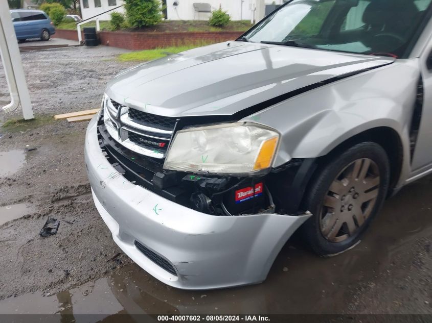 2012 Dodge Avenger Se VIN: 1C3CDZAB4CN138111 Lot: 40007602