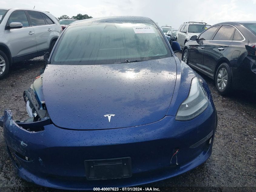 2022 Tesla Model 3 Long Range Dual Motor All-Wheel Drive VIN: 5YJ3E1EB7NF142580 Lot: 40007623