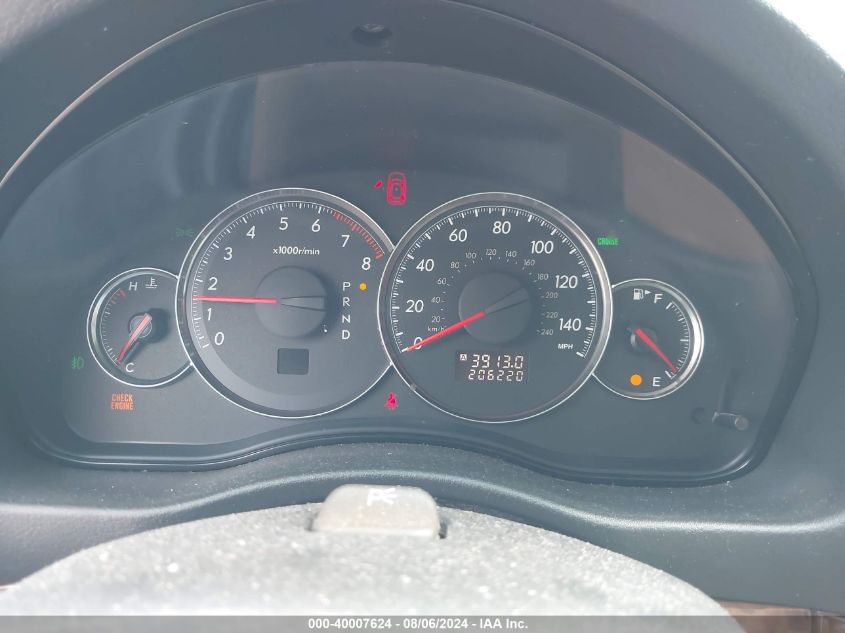 2008 Subaru Outback 2.5I Limited/2.5I Limited L.l. Bean Edition VIN: 4S4BP62C687308996 Lot: 40007624