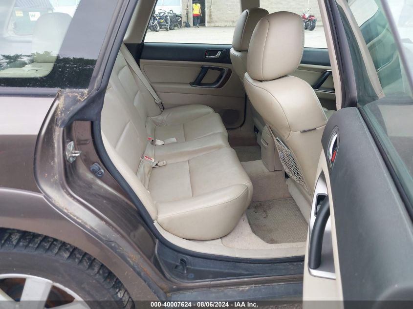 2008 Subaru Outback 2.5I Limited/2.5I Limited L.l. Bean Edition VIN: 4S4BP62C687308996 Lot: 40007624