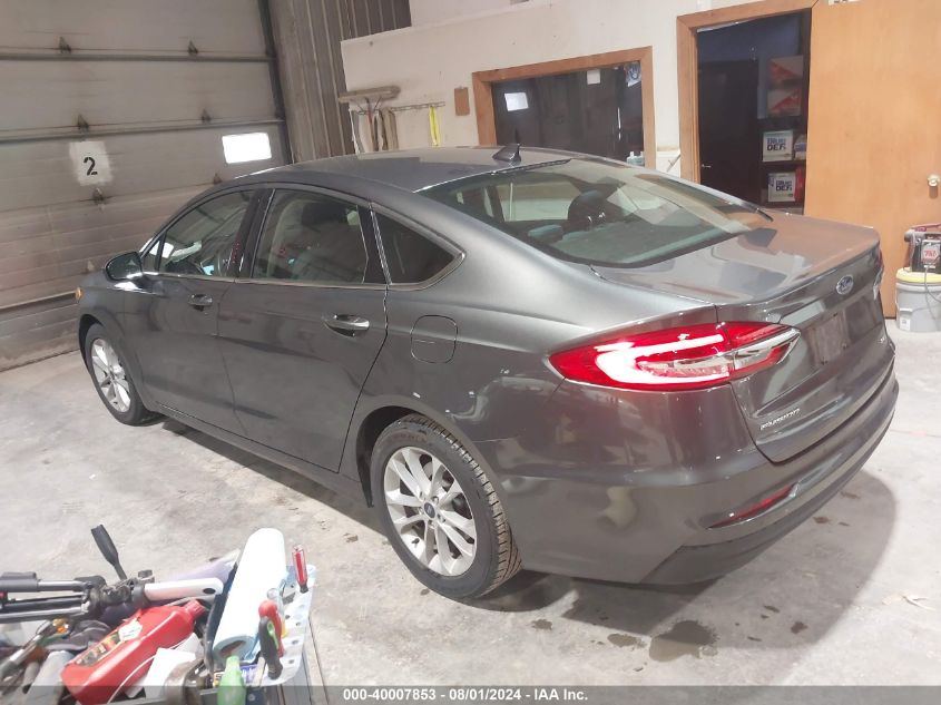 2019 Ford Fusion Se VIN: 3FA6P0H77KR123312 Lot: 40007853