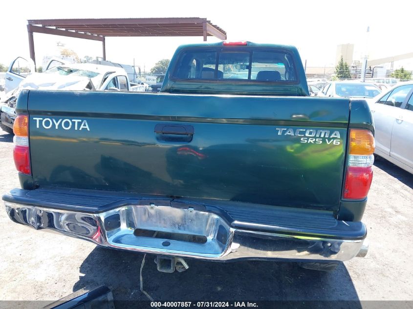 2001 Toyota Tacoma Base V6 VIN: 5TEWN72N21Z751325 Lot: 40007857