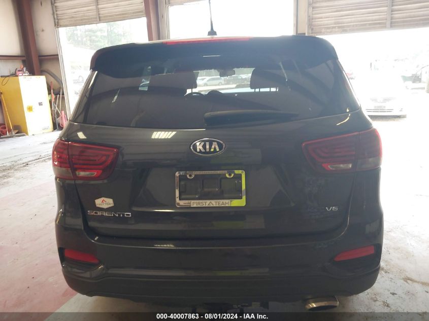 2019 Kia Sorento 3.3L Lx VIN: 5XYPG4A53KG516913 Lot: 40007863