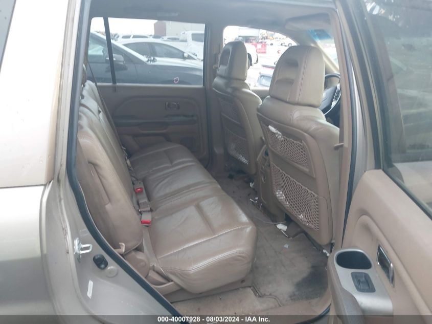 2003 Honda Pilot Ex-L VIN: 2HKYF187X3H617115 Lot: 40007928