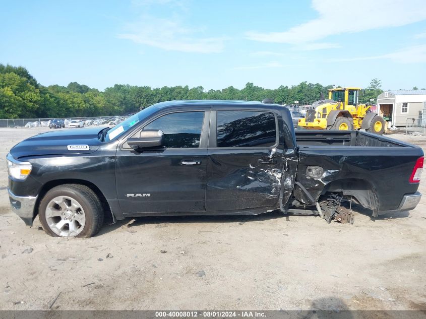 2019 Ram 1500 Big Horn/Lone Star 4X4 5'7 Box VIN: 1C6SRFFT9KN638361 Lot: 40008012