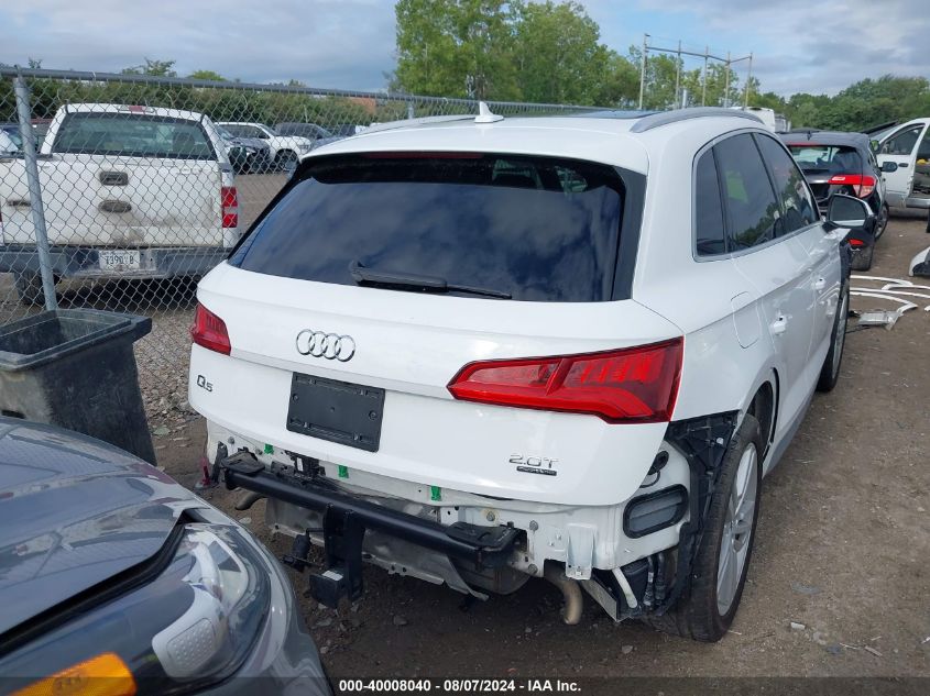 2018 Audi Q5 2.0T Premium/2.0T Tech Premium VIN: WA1CNAFY3J2142845 Lot: 40008040