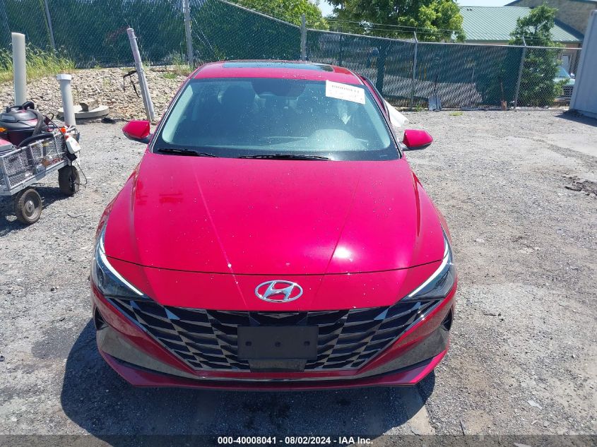 2022 Hyundai Elantra Hybrid Limited VIN: KMHLN4AJ2NU014748 Lot: 40008041