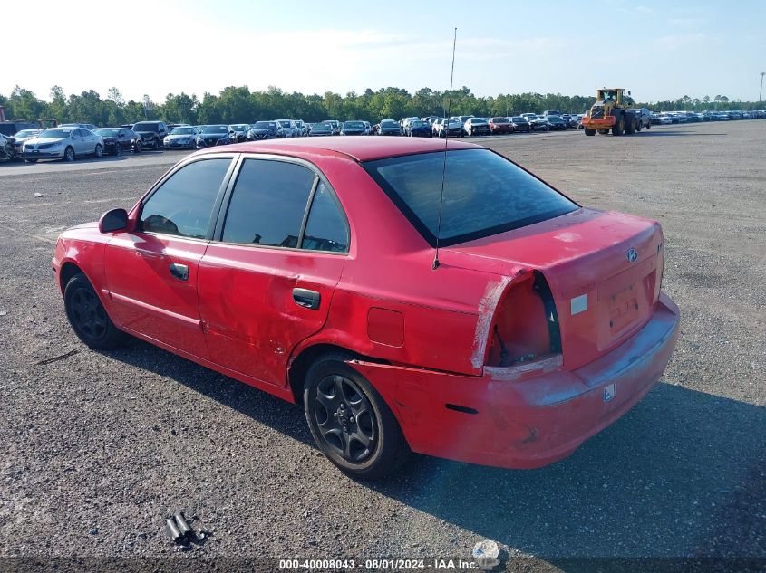 KMHCG45C03U422510 | 2003 HYUNDAI ACCENT