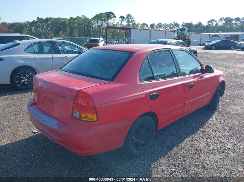 KMHCG45C03U422510 | 2003 HYUNDAI ACCENT