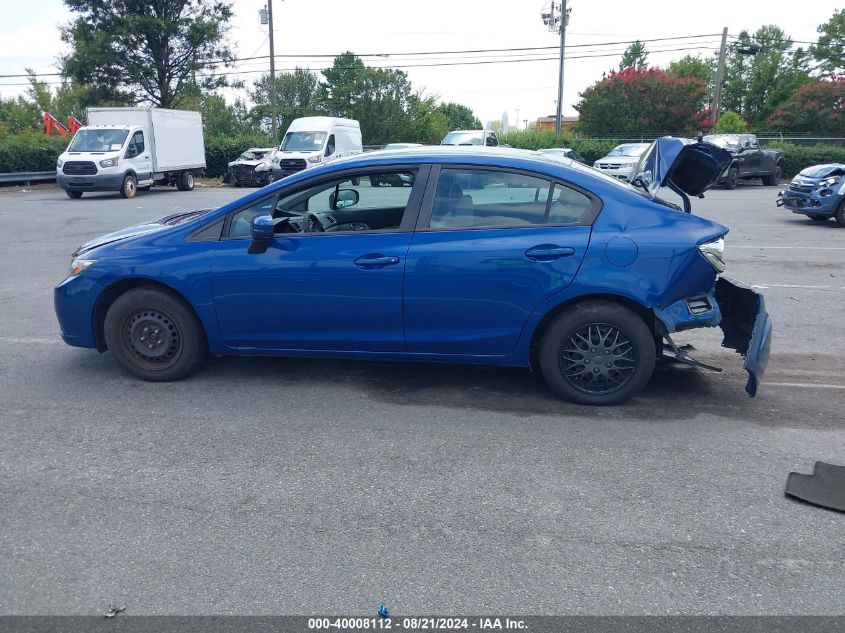 2015 Honda Civic Lx VIN: 19XFB2F55FE058897 Lot: 40008112