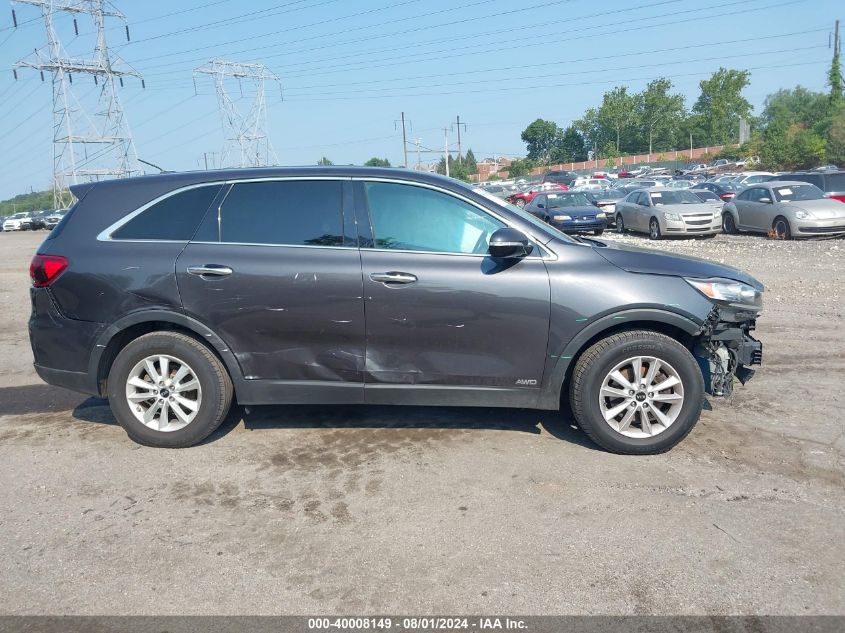 2019 Kia Sorento 3.3L Lx VIN: 5XYPGDA58KG490776 Lot: 40008149