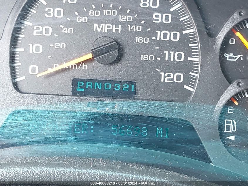 2003 Chevrolet Trailblazer Ltz VIN: 1GNDT13S132149934 Lot: 40008219