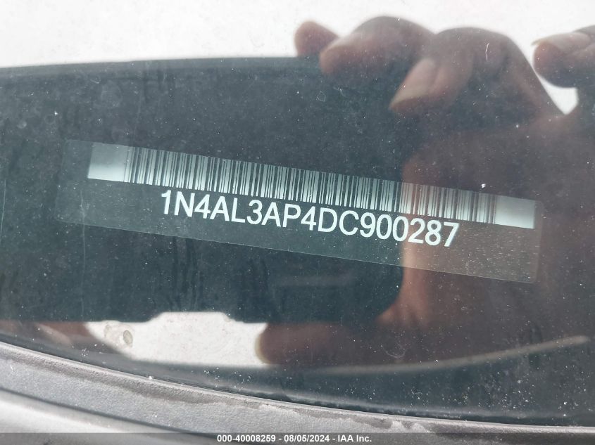 1N4AL3AP4DC900287 2013 Nissan Altima 2.5 Sv